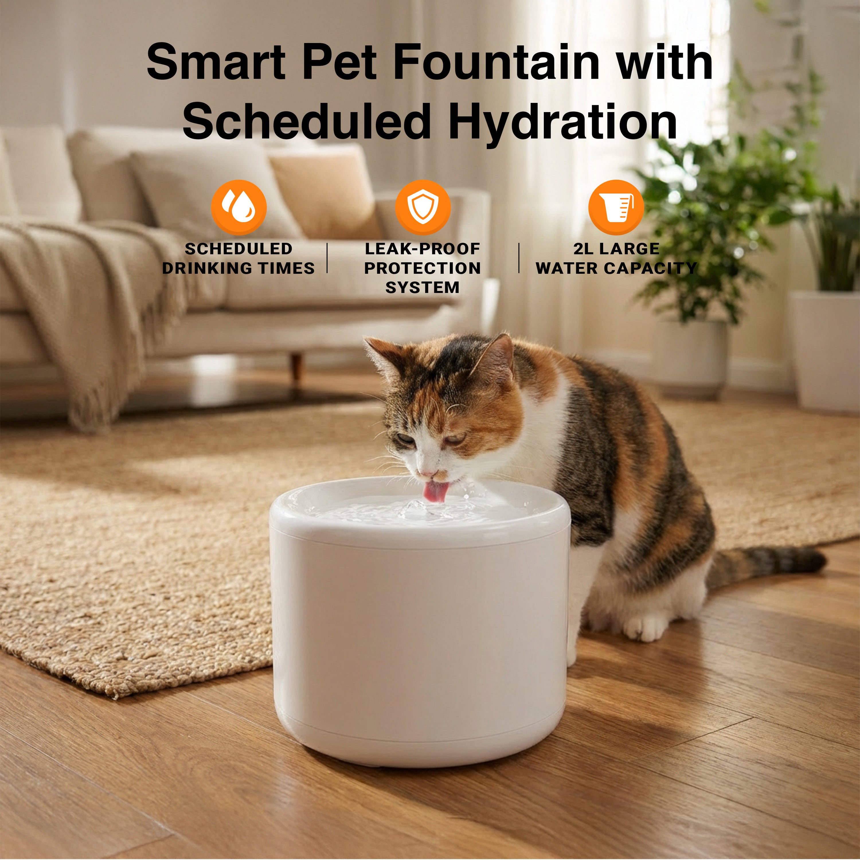 Purrflow Automatic 2L Smart Pet Water Fountain