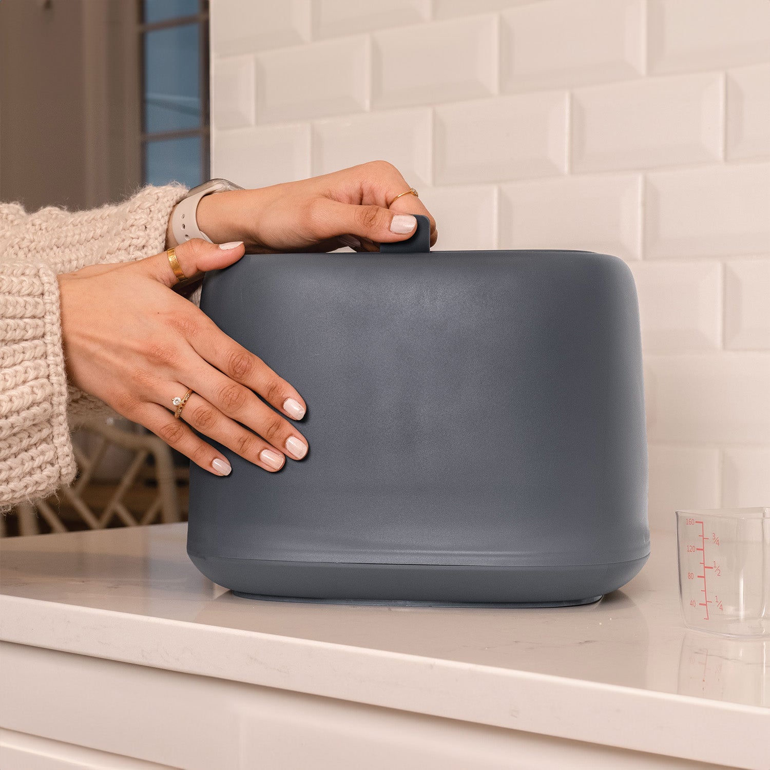 HOKAN Kibble Food Container, 10L Grey One Size