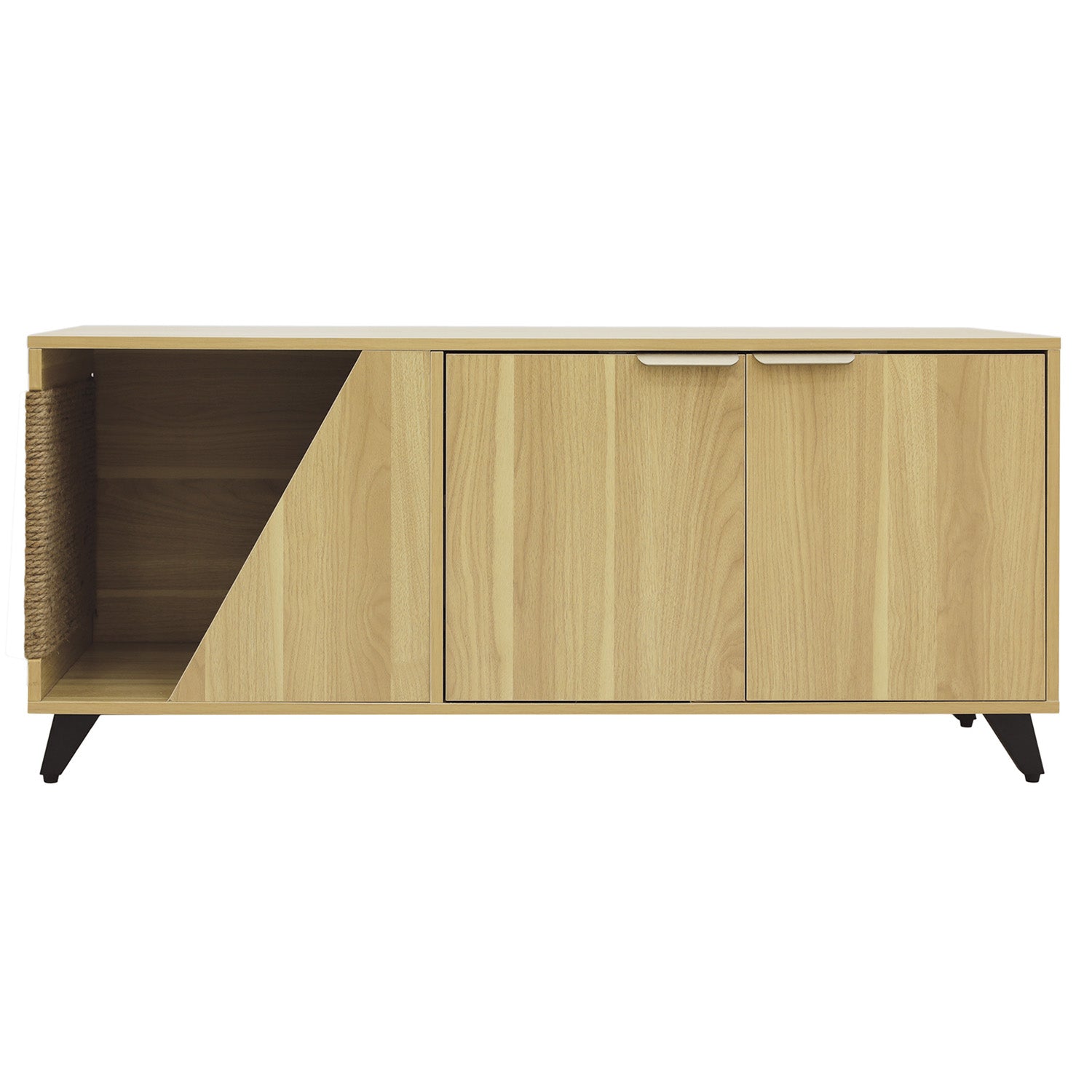 JESSE Multifunctional Litter Cabinet with Cat Scratcher - One Size