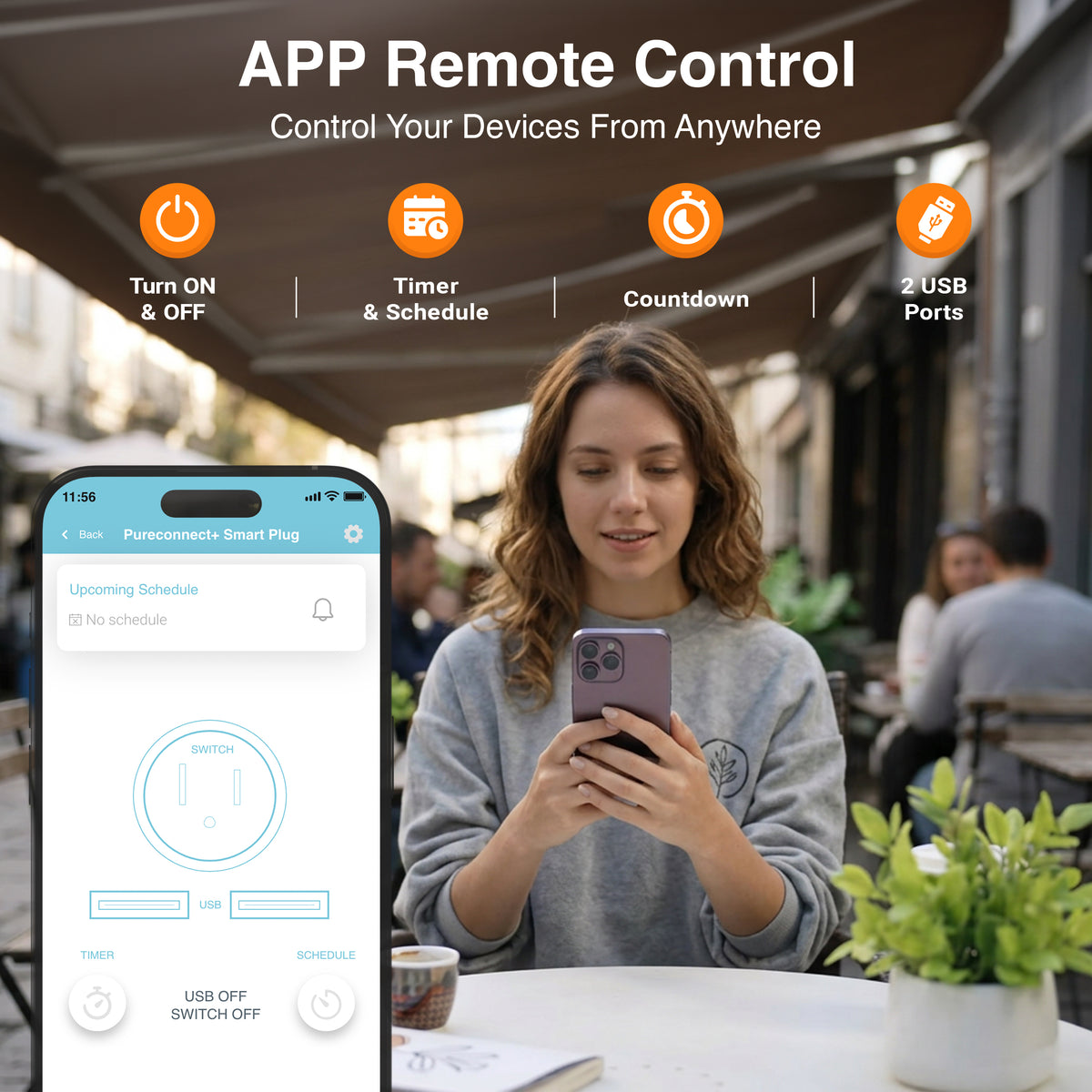 PureConnect+ Smart App-Enabled Plug, Adapter & Converter 3-Pack