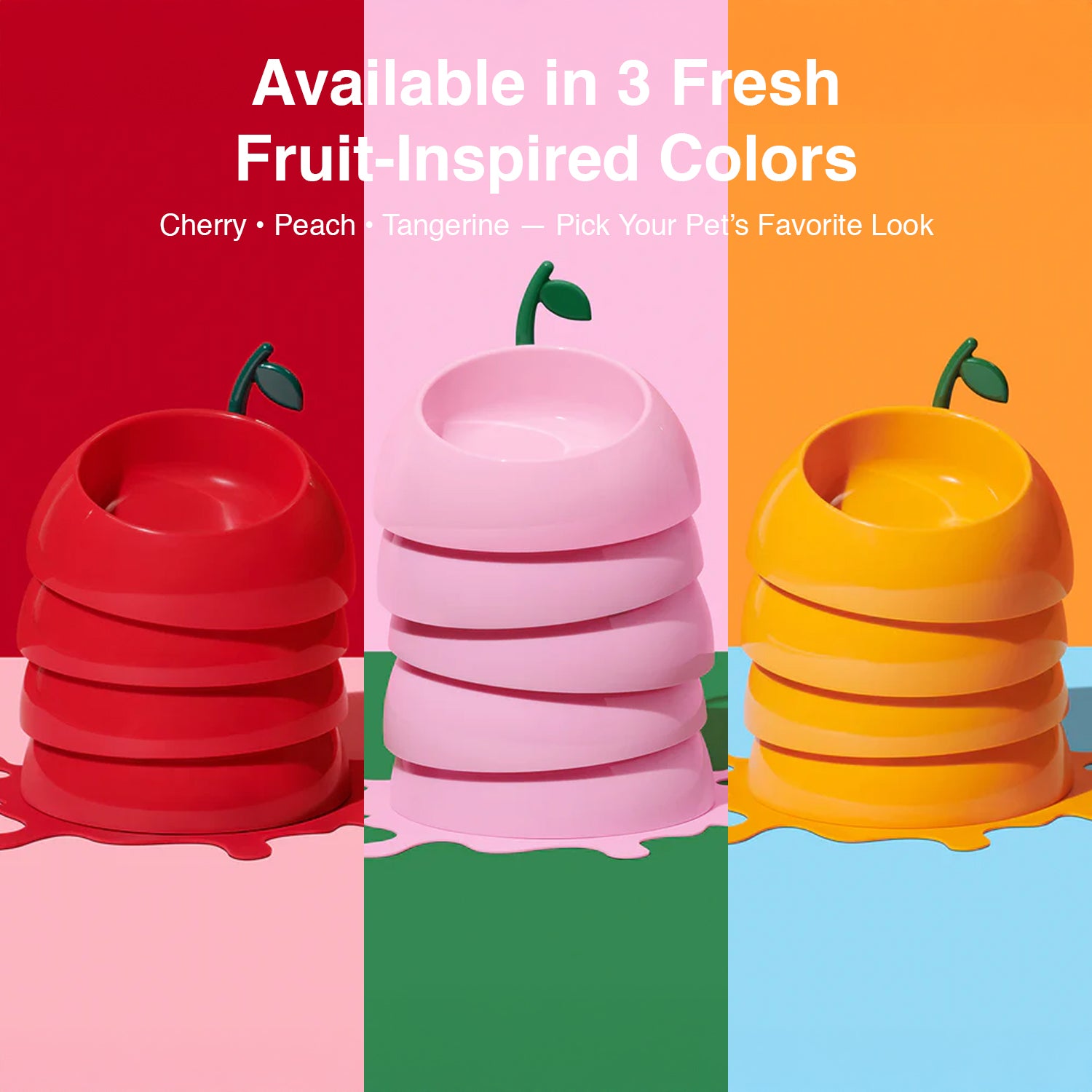 Juicy Fruity Pet Bowl, Spoon and Mat Set