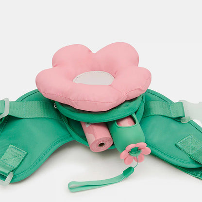 Flora Dog Leash and Collar with Harness Backpack