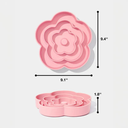 Flora Silicone Pet Slow Feeder for Cats and Dogs