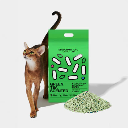 Instant Clumping Deodorizing Tofu Cat Litter - 4pk