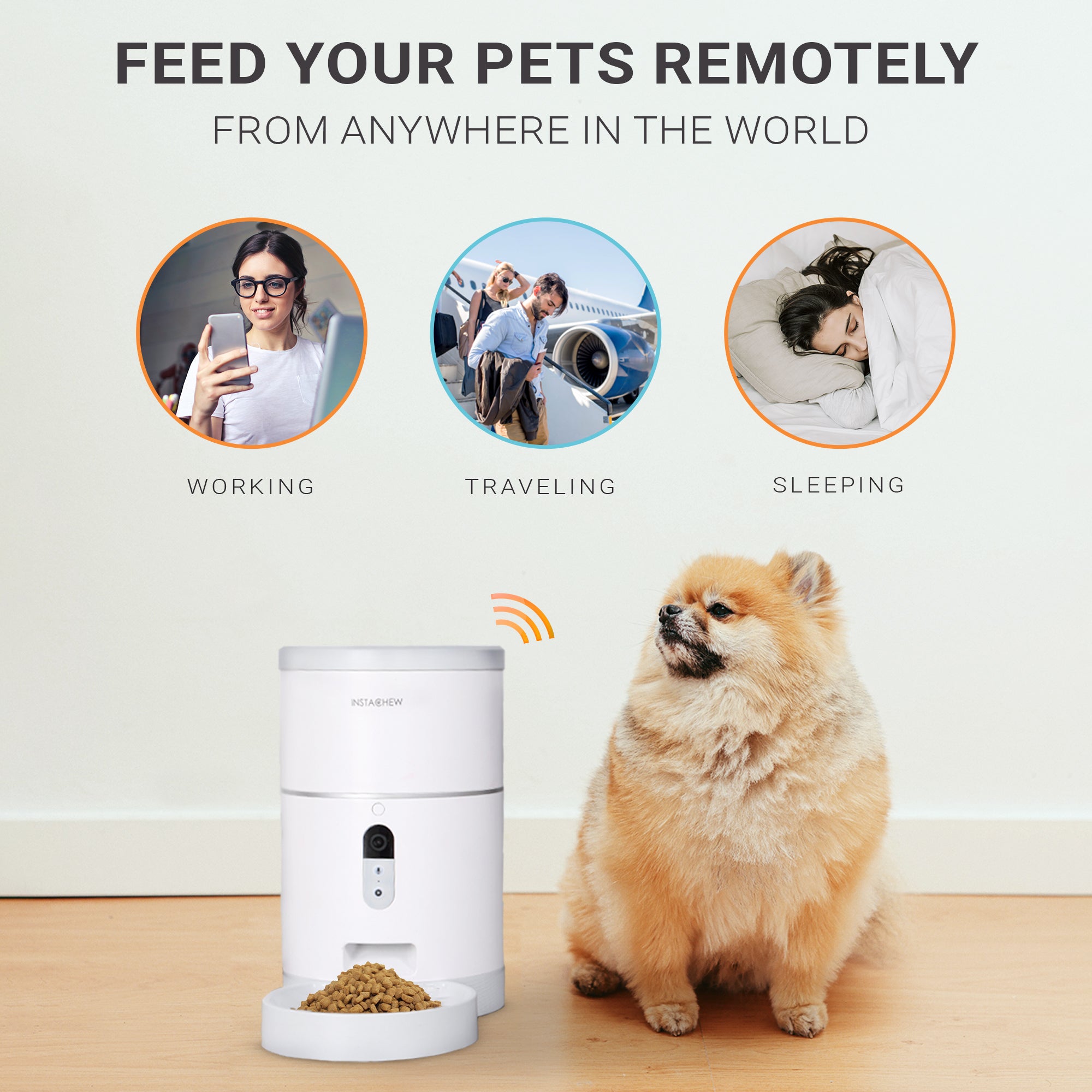 Instachew smart pet feeder online