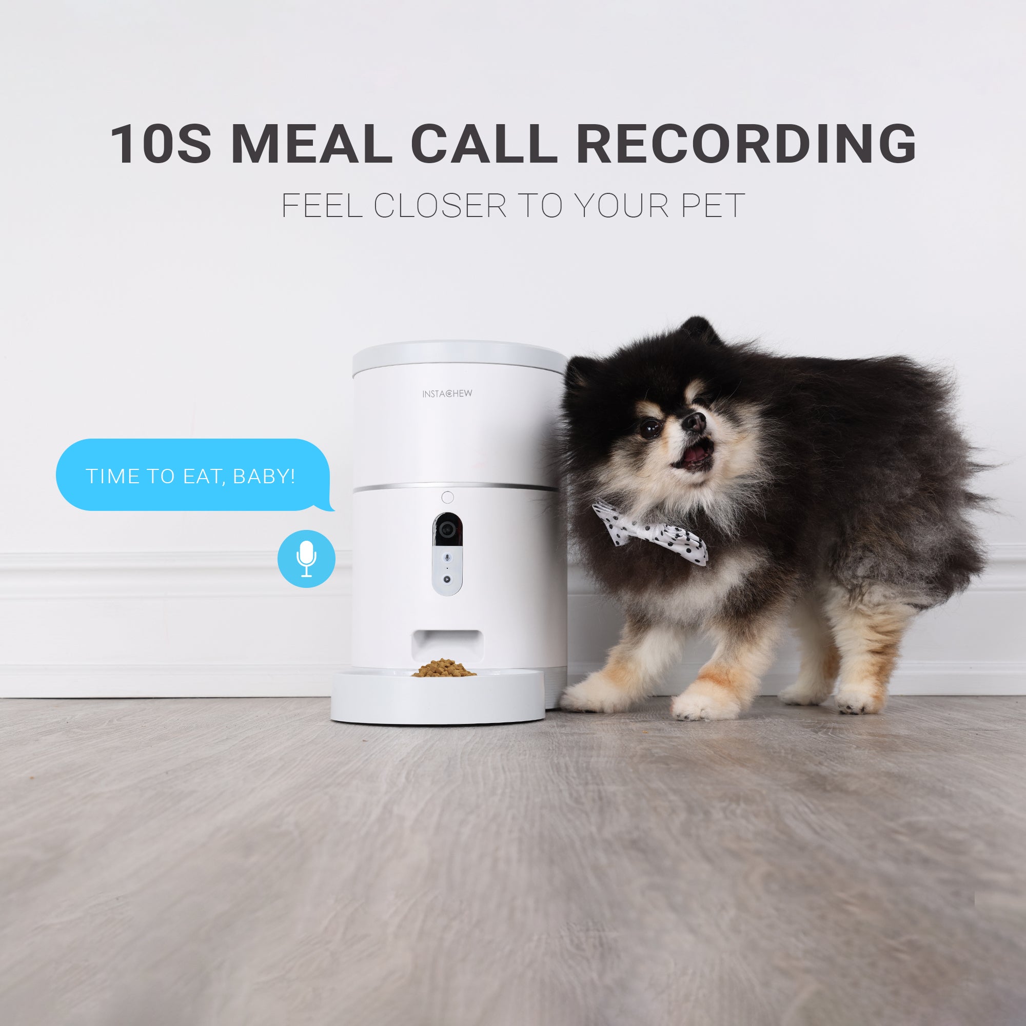 Purechew Sight 4L Smart App Pet Feeder for Cats and Dogs with HD Camera Instachew