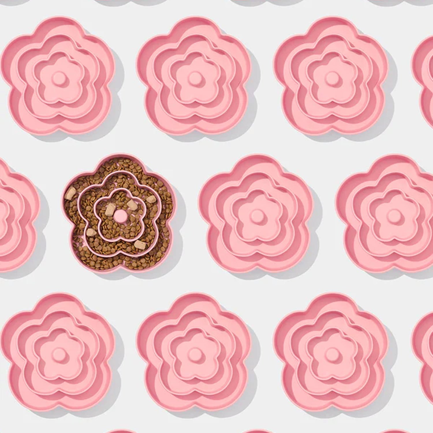 Flora Silicone Pet Slow Feeder for Cats and Dogs