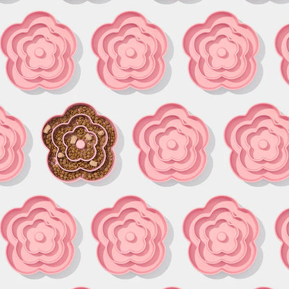 Flora Silicone Pet Slow Feeder for Cats and Dogs