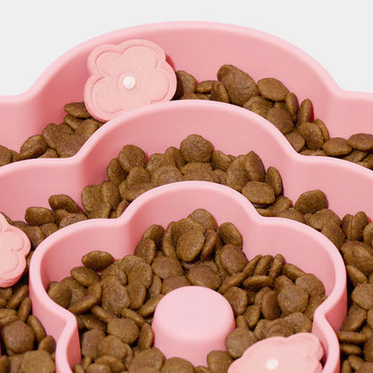 Flora Silicone Pet Slow Feeder for Cats and Dogs
