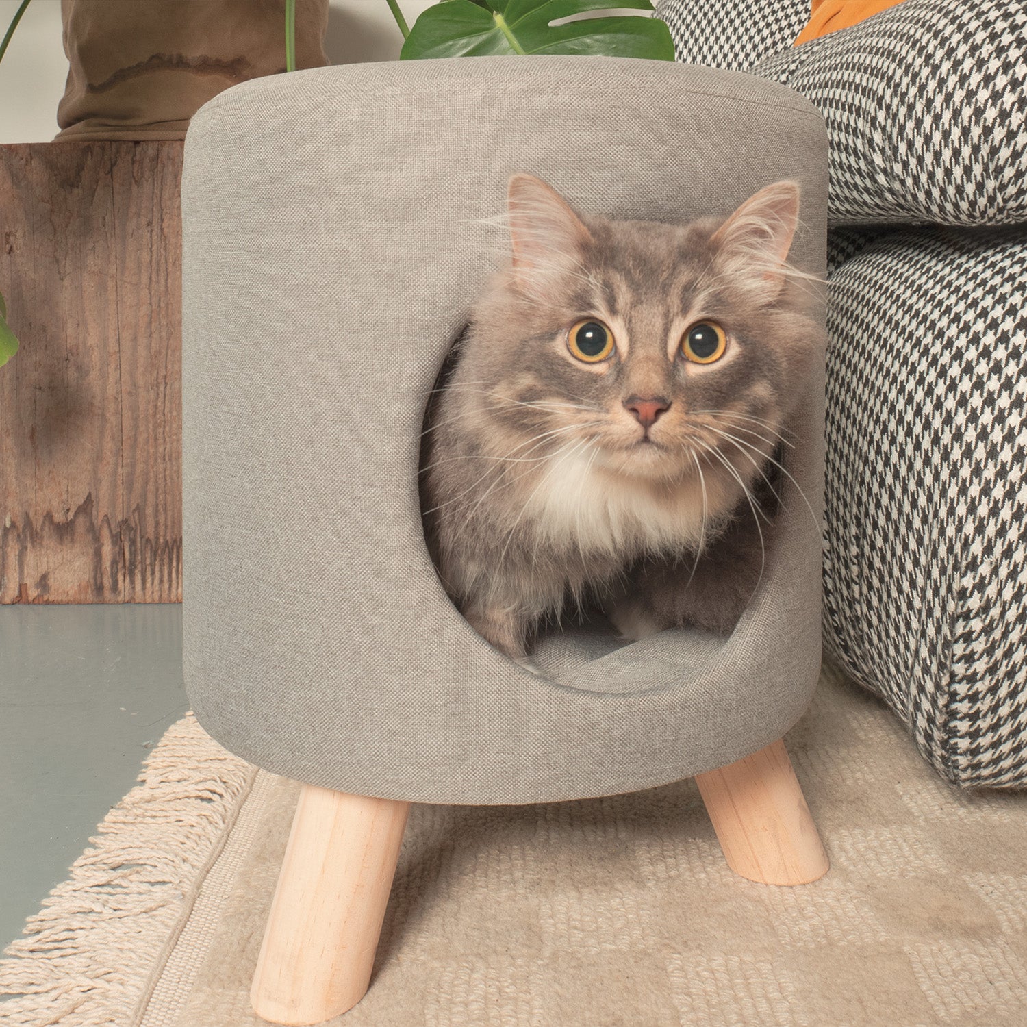 WALLIE Cat Nook and Stool - One Size