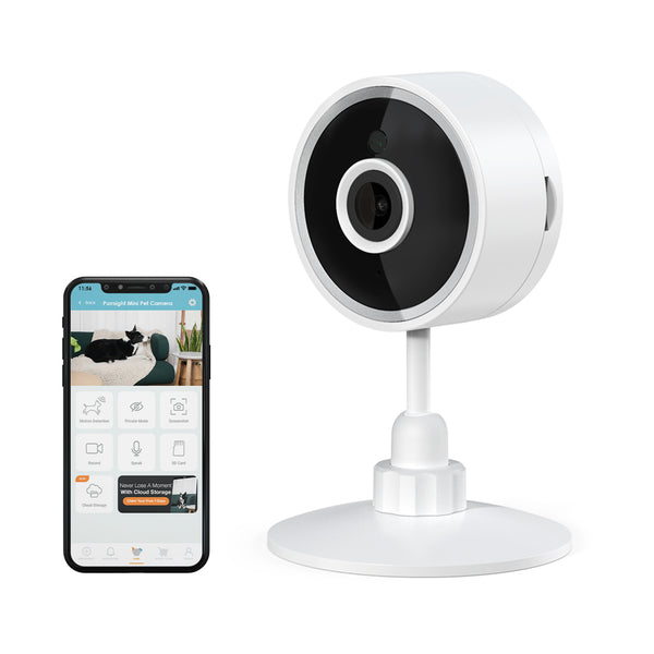 Purrsight Mini Smart App Enabled Camera with 2 Way Audio for Cats and Dogs