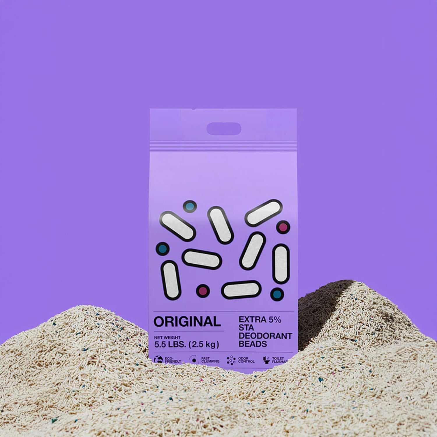 Instant Clumping Deodorizing Tofu Cat Litter - 4pk